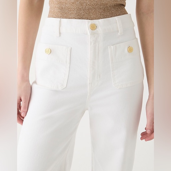 NWT J. Crew Sailor slim wide-leg jean in white - Picture 3 of 16